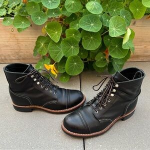Black Red Wing Iron Ranger Lace Up Boots